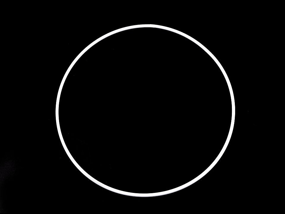 Y-Kovový kruh na tvorbu lapače snů, bílý, 20 cm