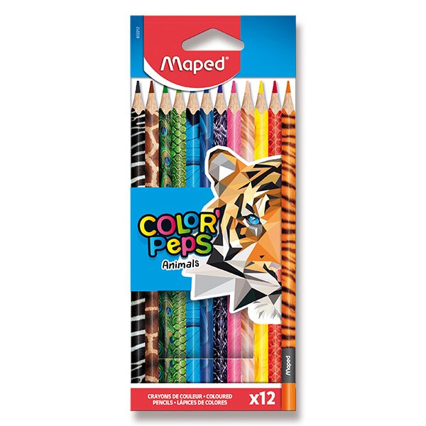 Pastelky MAPED Color Peps Animals 12 barev