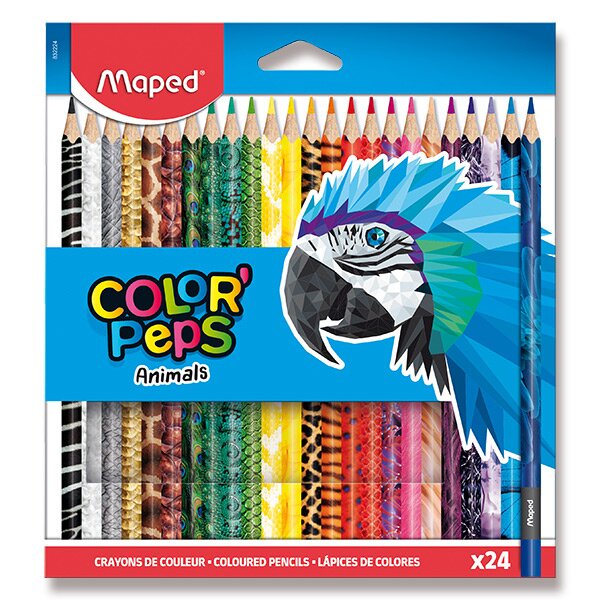 Pastelky MAPED Color Peps Animals 24 barev