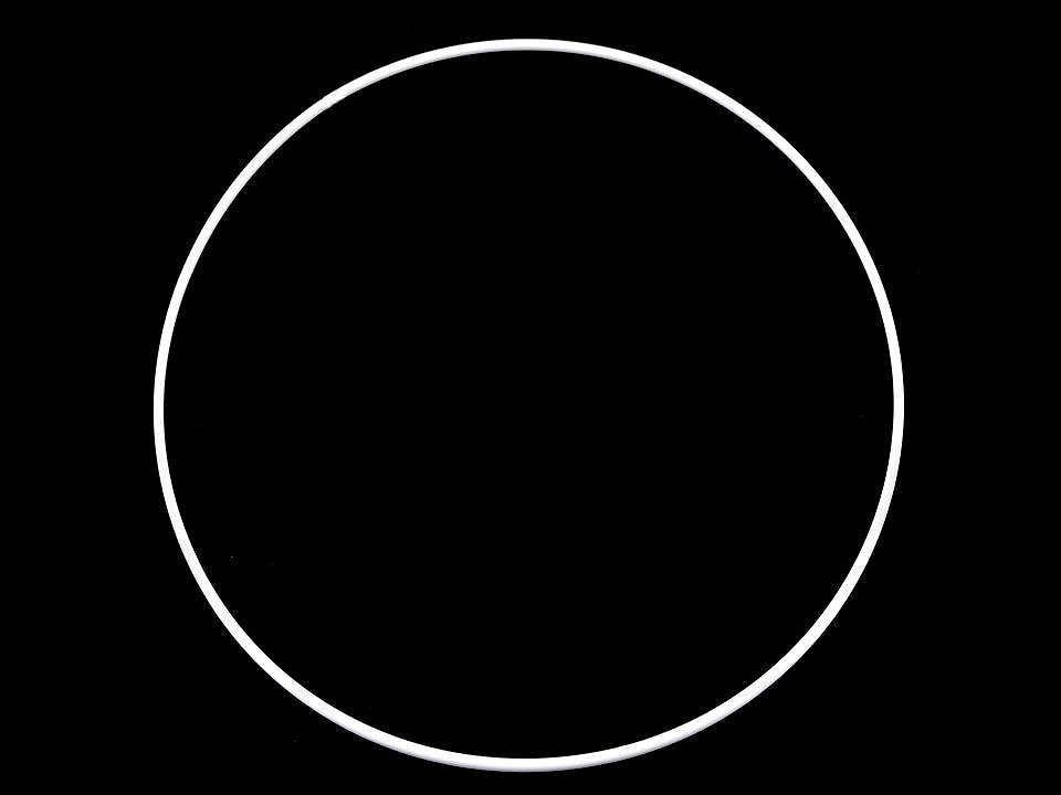 Y-Kovový kruh na tvorbu lapače snů, bílý, 25 cm