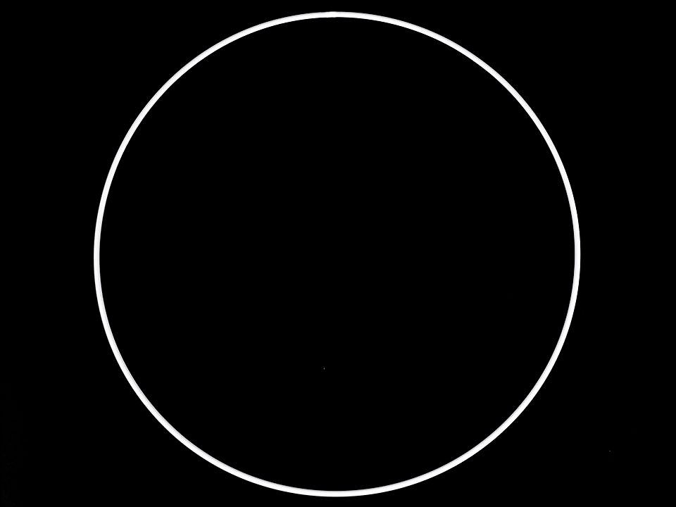 Y-Kovový kruh na tvorbu lapače snů, bílý, 35 cm