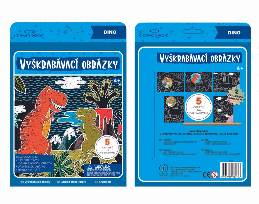 Vyškrabávací obrázky CONCORDE, Dino A473