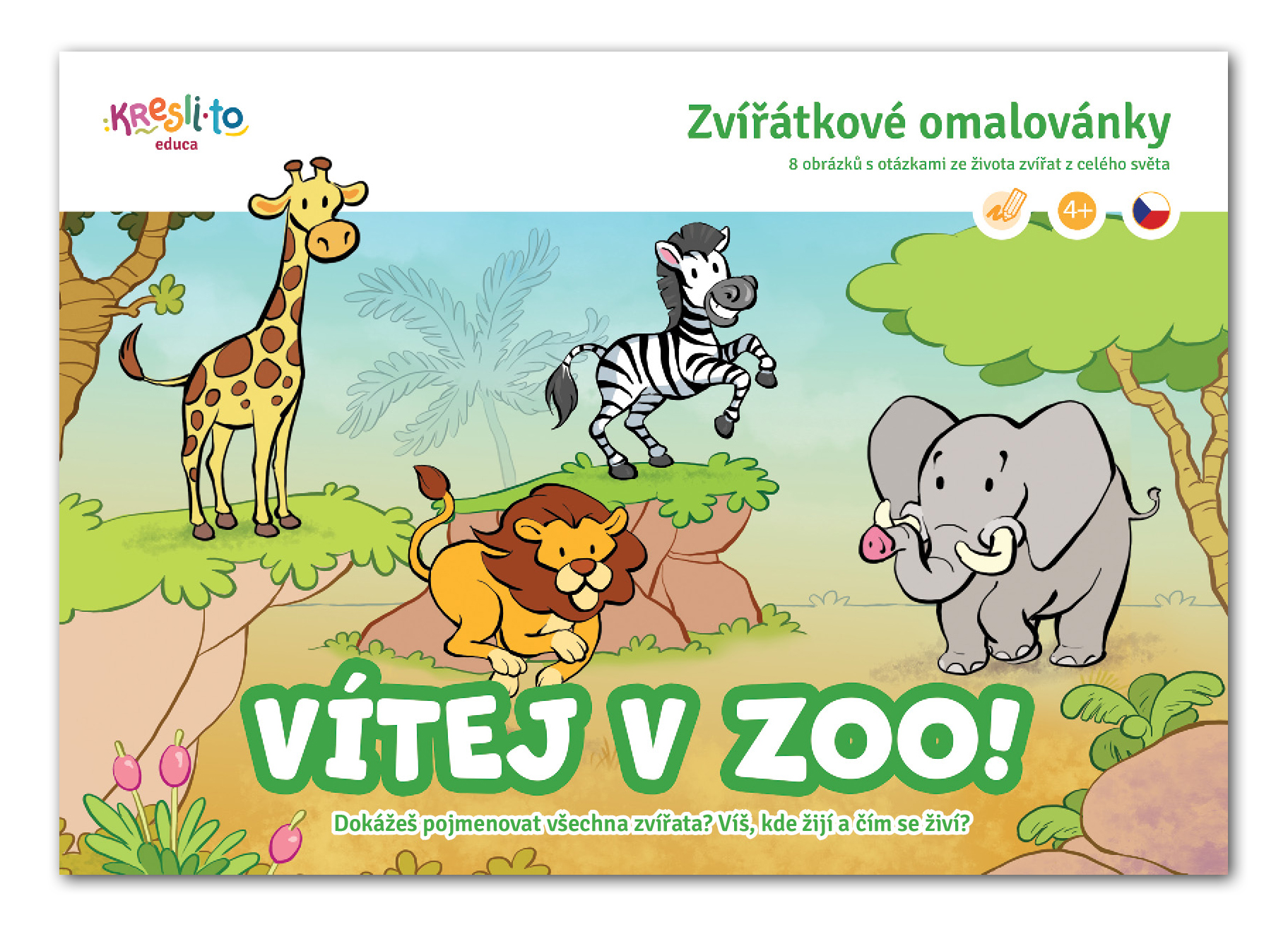 Vítejte v ZOO! omalovánky A5