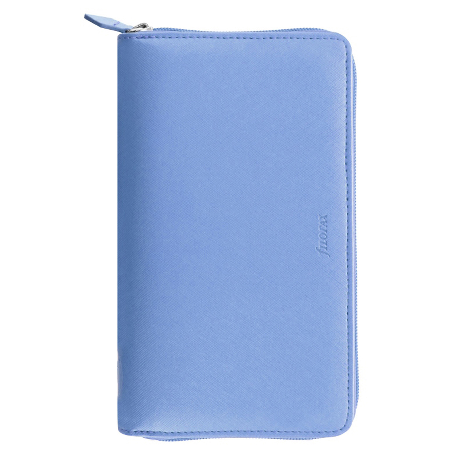 Filofax diář Saffiano Zip, Osobní compact, modrá