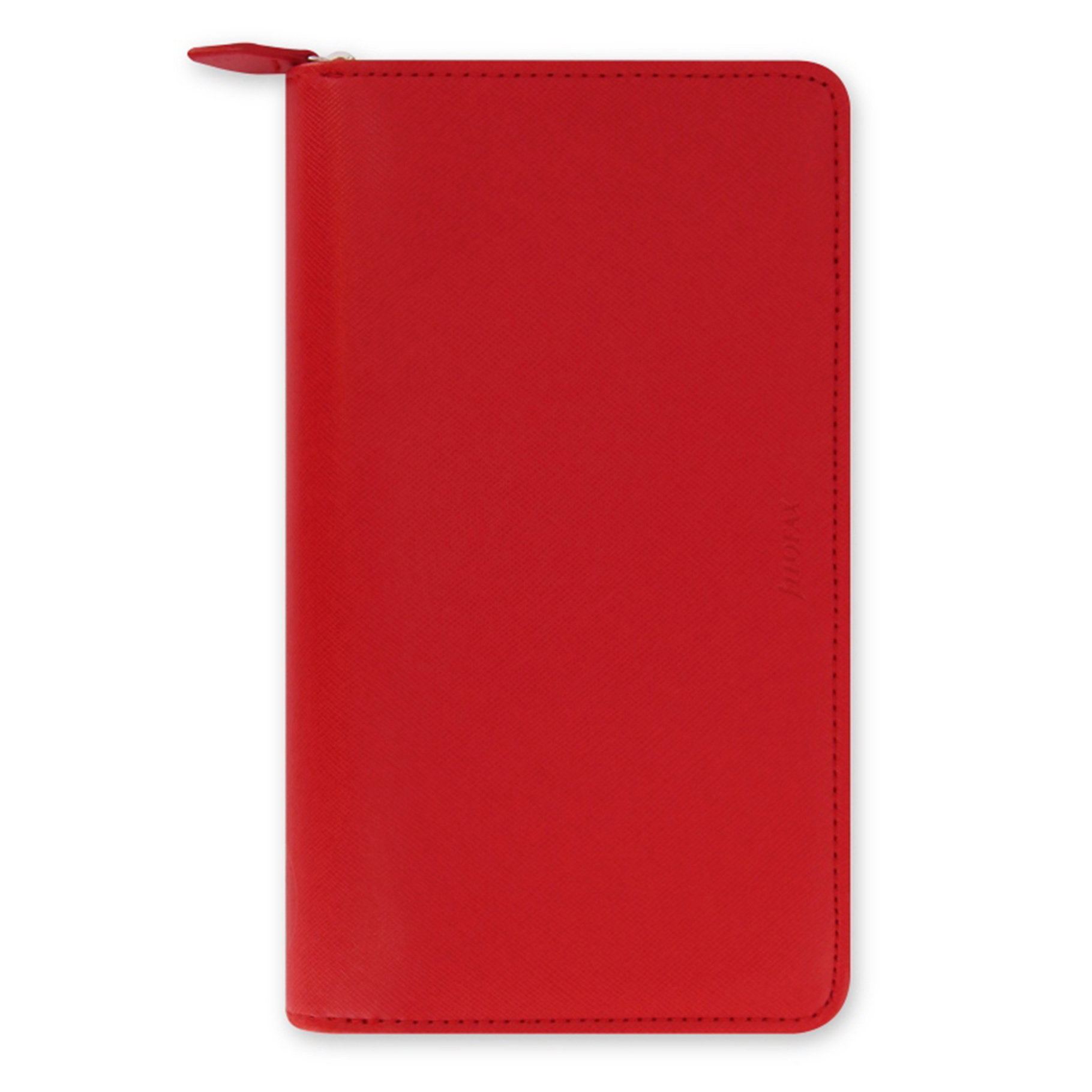 Filofax diář Saffiano, zip osobní compact, červená
