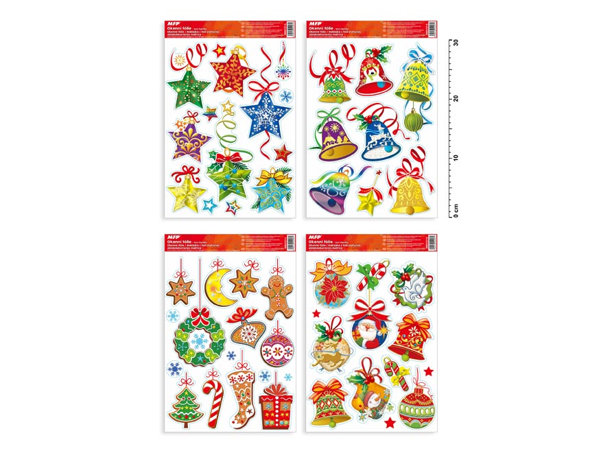 Okenní fólie vánoce glitr VA007 8885727