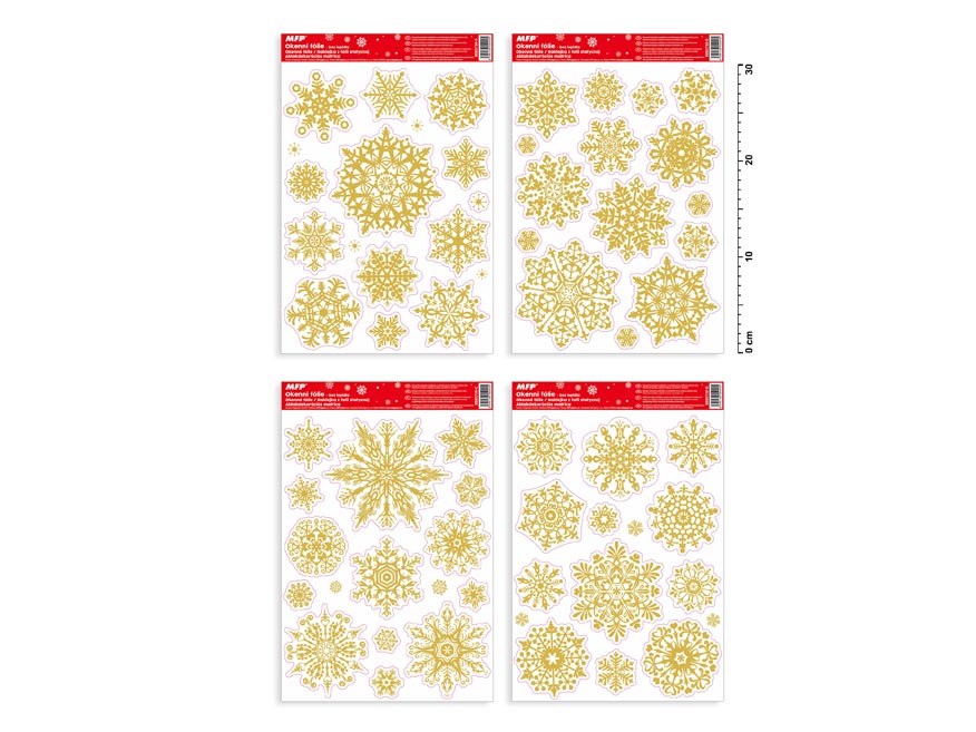 Okenní fólie vánoce glitr VA010 8885730