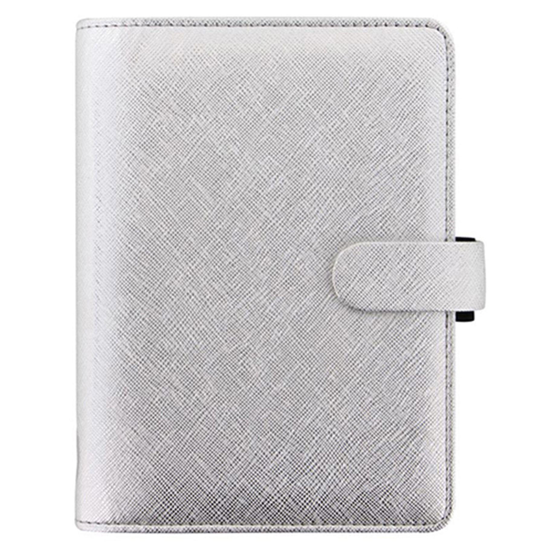 Filofax diář Saffiano Metallic, osobní, silver