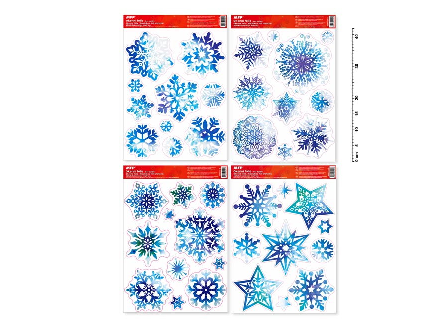 Okenní fólie vánoce glitr VA001 8885721