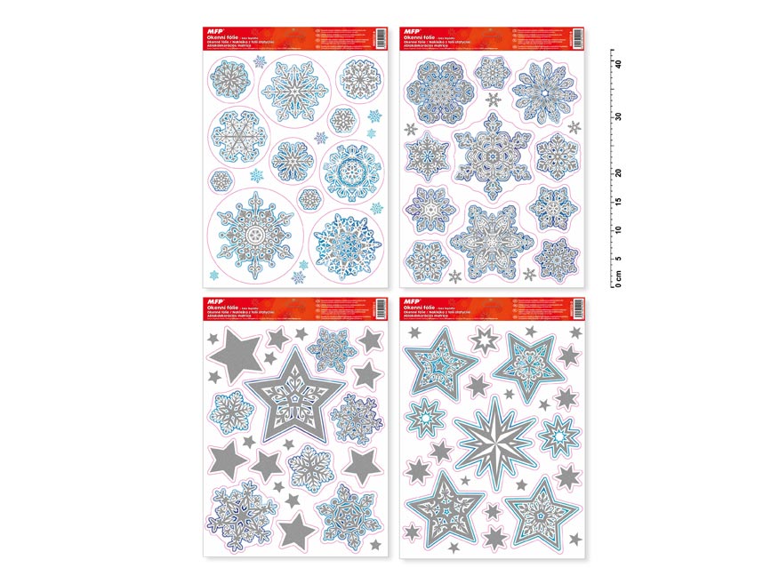 Okenní fólie vánoce glitr VA002 8885722