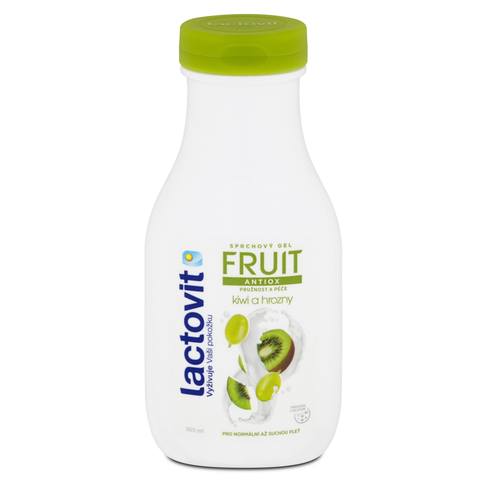 Lactovit Lactourea - sprchový gel Fruit Antiox, kiwi a hrozny, 300 ml