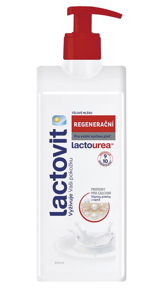 Lactovit Lactourea - tělové mléko, regenerační, 400 ml