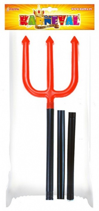 Fotografie KARNEVAL Vidle čerta 95cm teleskopické dospělé KARNEVALOVÝ DOPLNĚK