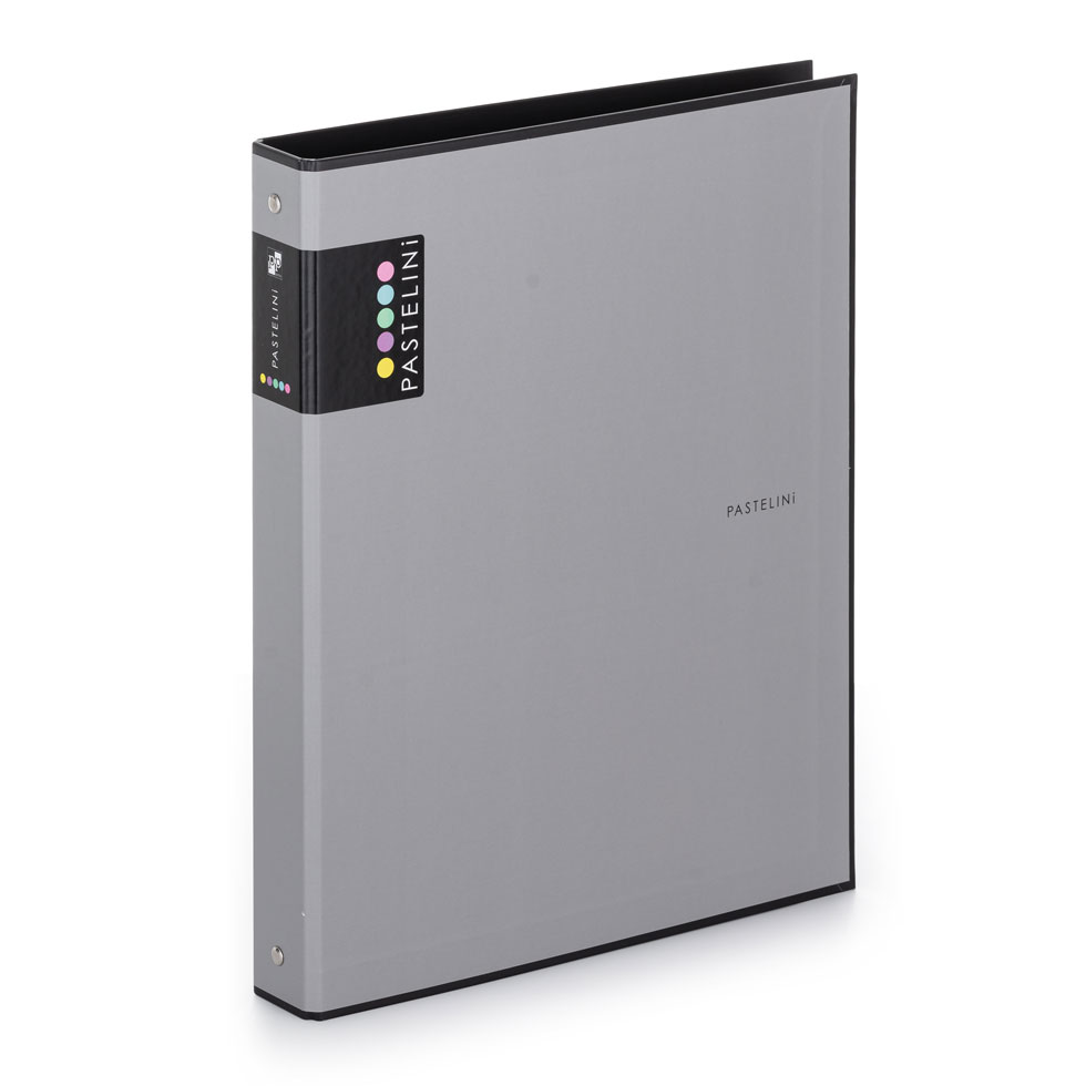 Fotografie Pořadač A4 lamino R25-4kr. PASTELINI šedá 7-039