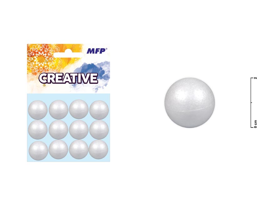 Koule 2cm/12ks polystyren 8885498