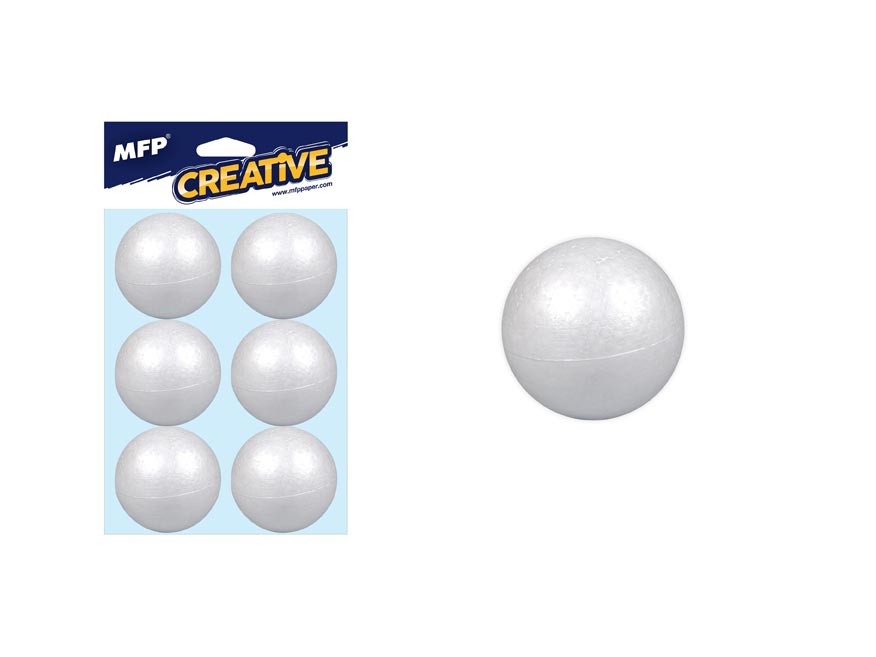 Koule 4cm/6ks polystyren 8885499