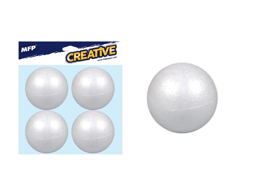 Koule 8cm/4ks polystyren 8885501