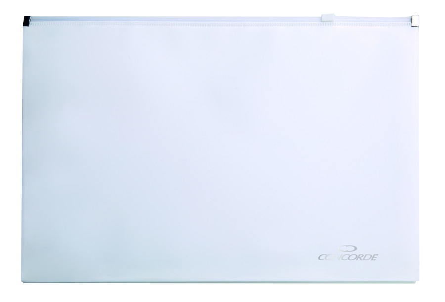 Fotografie Spisové desky CONCORDE se zipem A4, bílá A80080