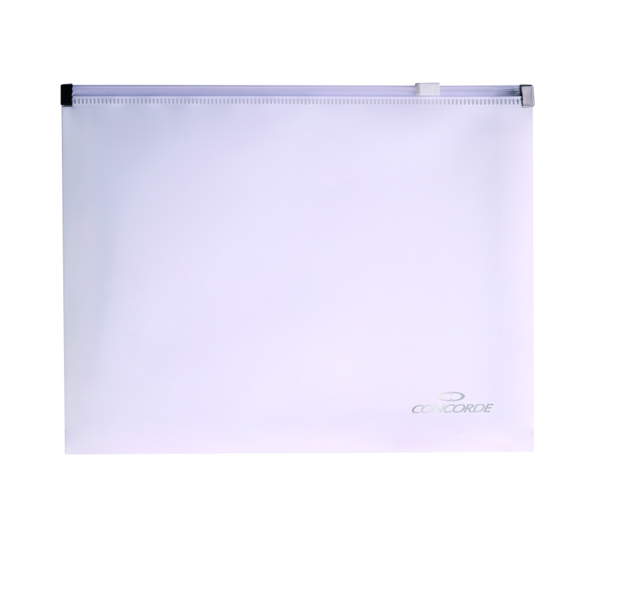 Fotografie Spisové desky CONCORDE se zipem A5, bílá A80083