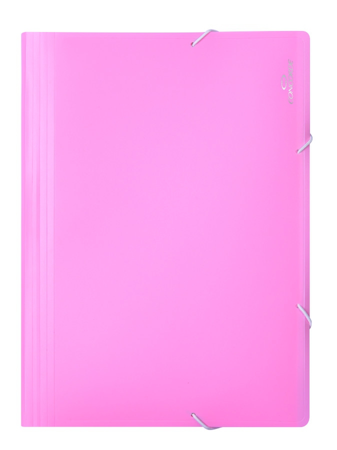 Desky na dokumenty CONCORDE s gumou A4, 13 kapes, pastel růžová