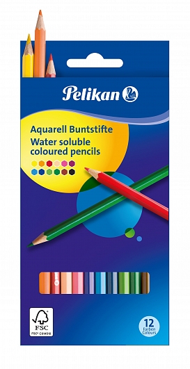 Pelikan - Pastelky akvarelové 12 barev