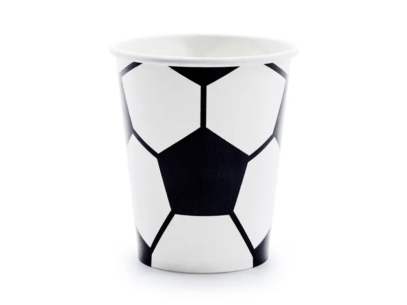 Kelímek papírový, fotbalový míč, 6ks, 260ml