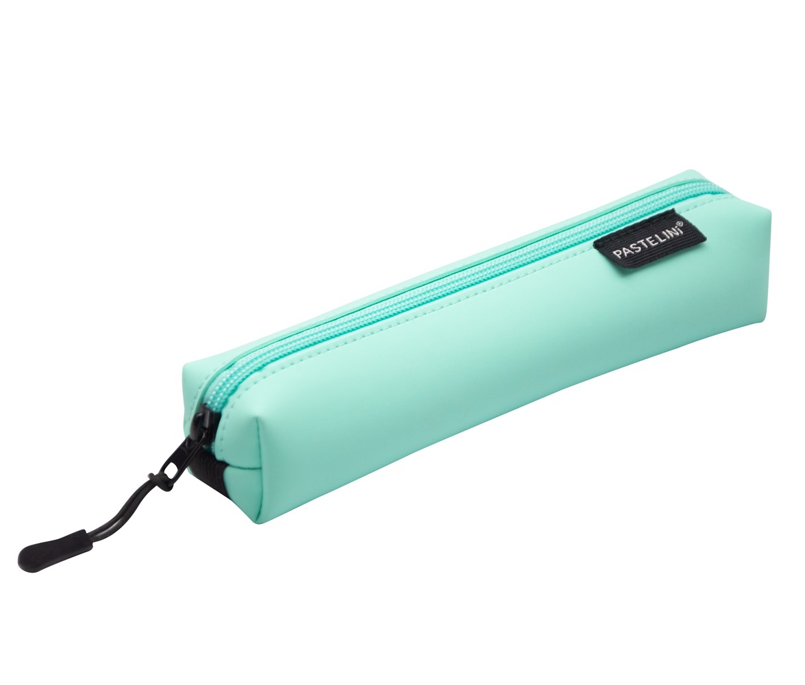 Etue PU úzká + elastic PASTELINI zelená 9-84224