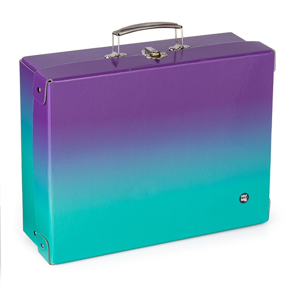Kufřík lamino hranatý A4 OXY Ombre Purple- blue 6-06224
