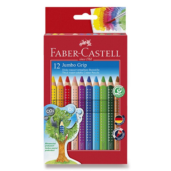 Fotografie Pastelky Faber-Castell Colour Grip Jumbo 12 barev Faber-Castell A49:0086_1109121