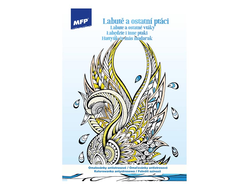 Omalovánky antistresové Labutě a ostatní ptáci 210x290mm/32s 5301181