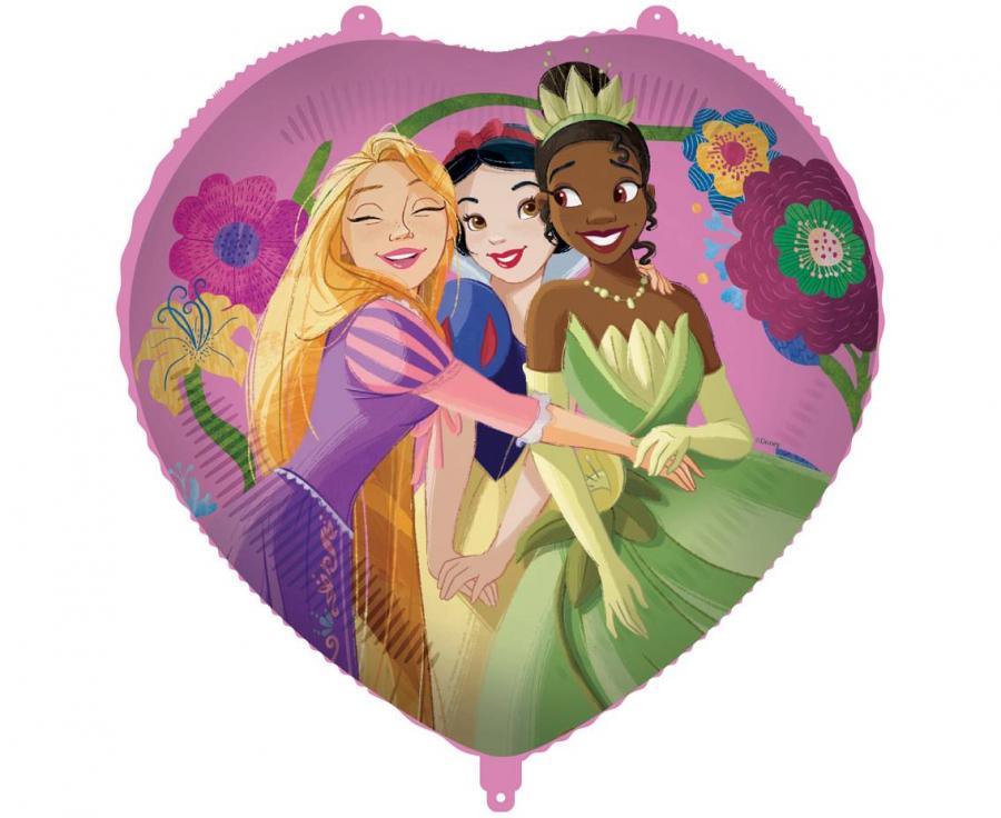 Fóliový balónek 18" Srdce Princezna Prožij svůj příběh Disney