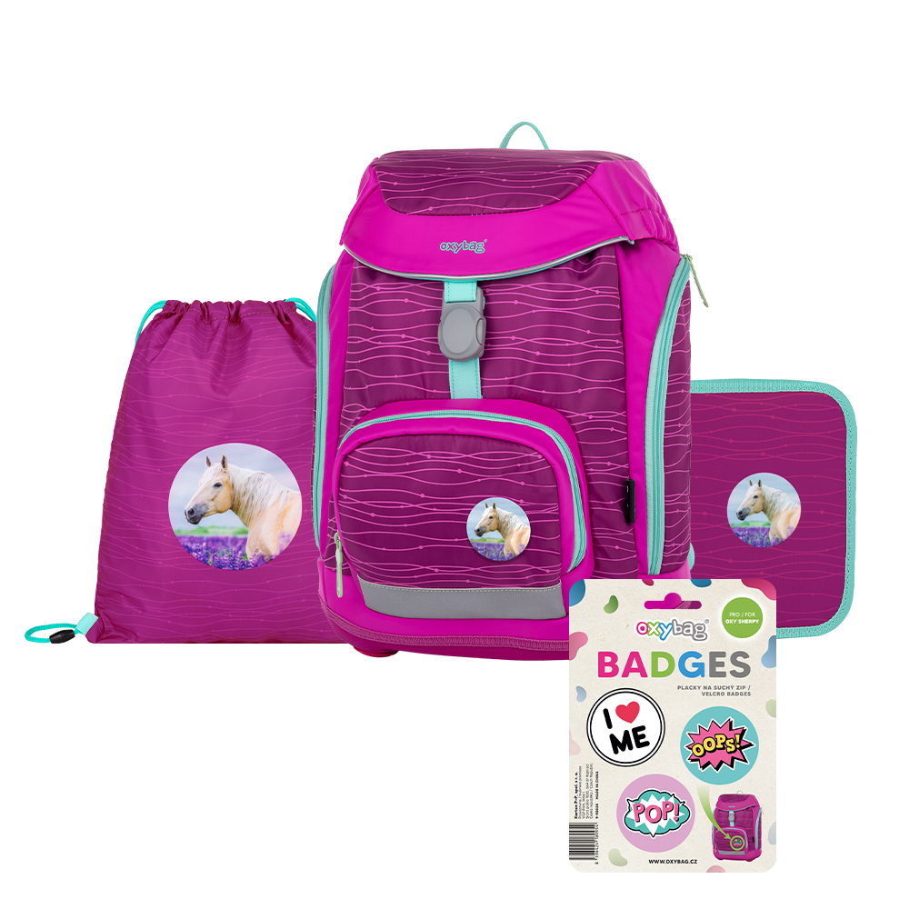 Set 4dílný OXY Sherpy Pink 0-23224