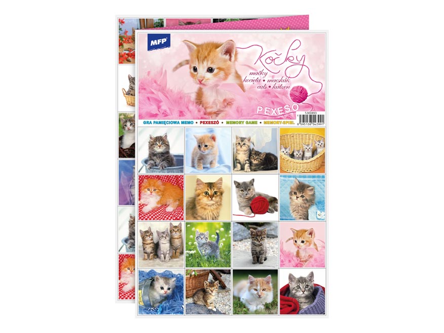Fotografie MFP 5300893 pexeso 3xA4 Kočky