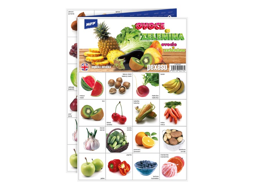 Pexeso MFP 3xA4 Ovoce a zelenina 5300907