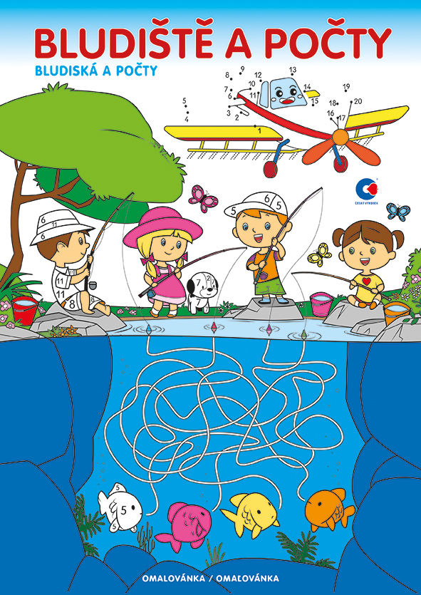 Fotografie Baloušek - omalovánka A4, Bludiště a počty