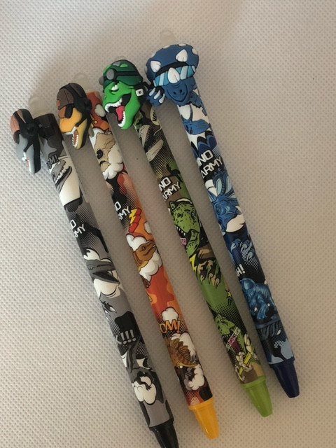 Fotografie Gumovací pero NEBULO - Dino army mix