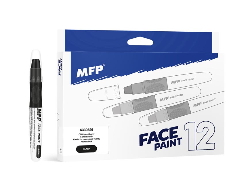 Fotografie barvy na obličej černá 6330526