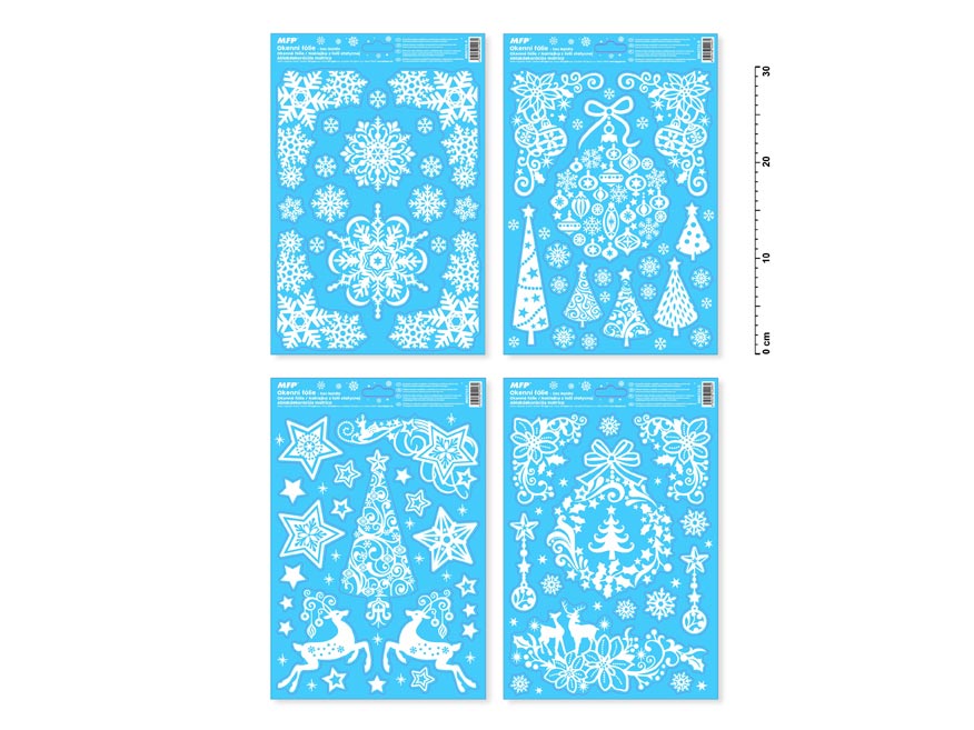 Okenní fólie vánoce glitr VA003 8885723