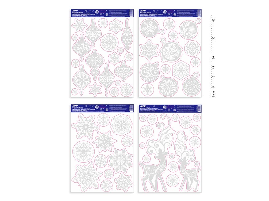 Okenní fólie vánoce glitr VA012 8885732