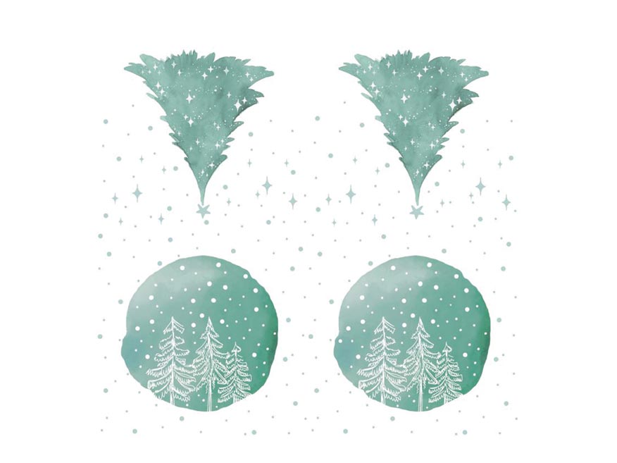 Ubrousek P 33x33 vánoční MES101048 2011032