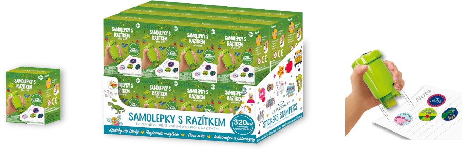 Samolepky s razítkem CONCORDE Dino svět A382