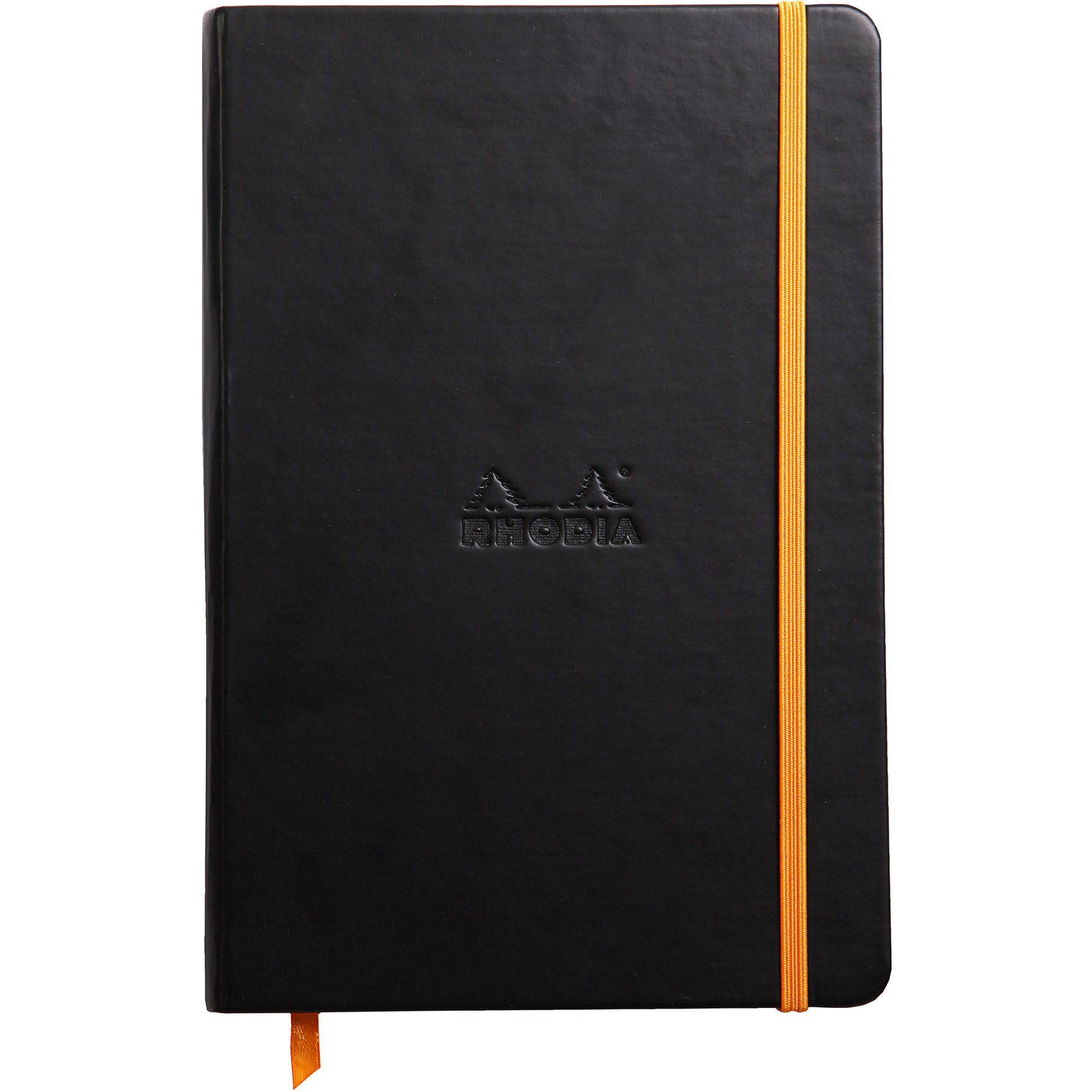 Fotografie Rhodia Rama, A5 hardcover notebook, 96 listů, linky, černý