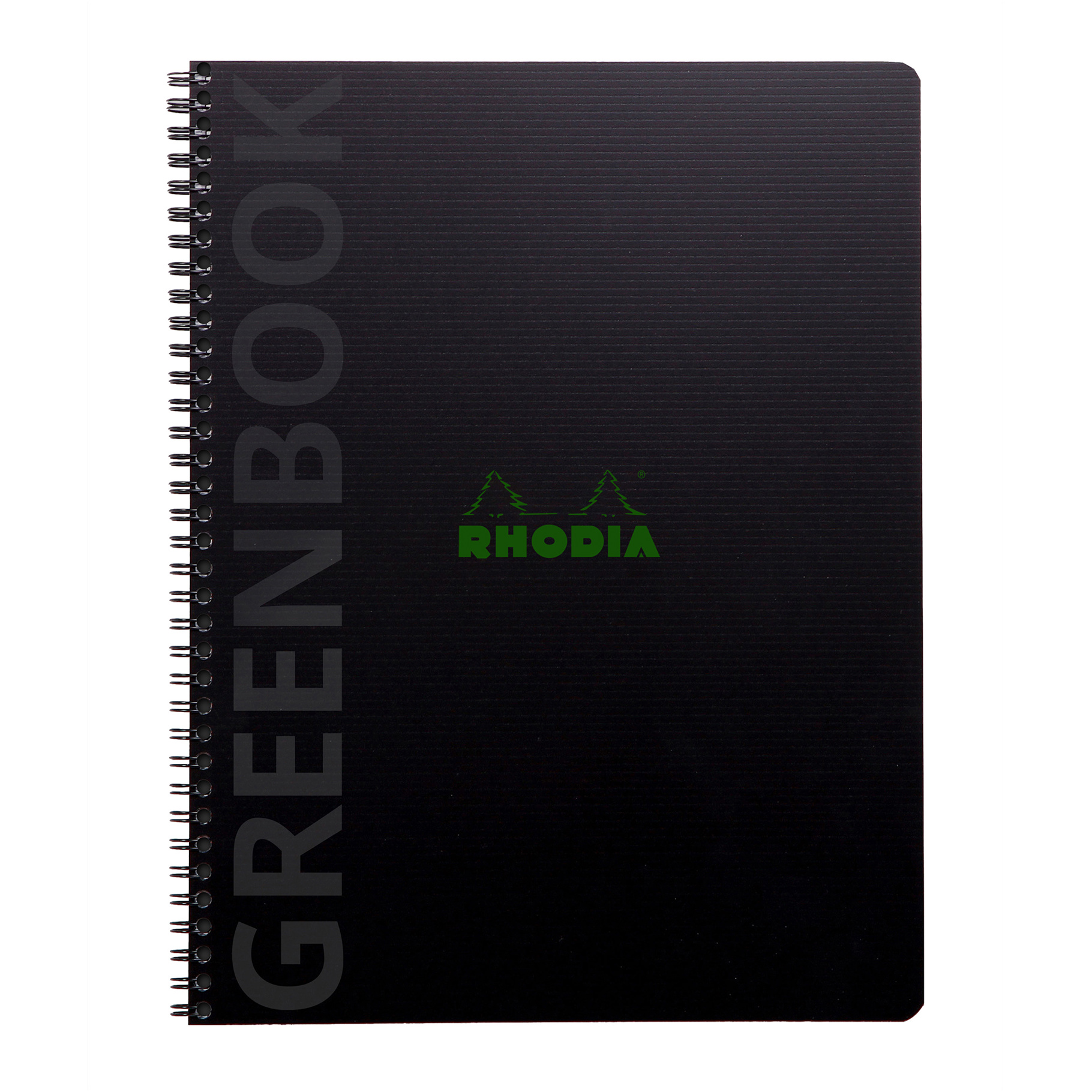 Fotografie Rhodia Greenbook, A4+, 80 listů, linky, s děrováním, černý