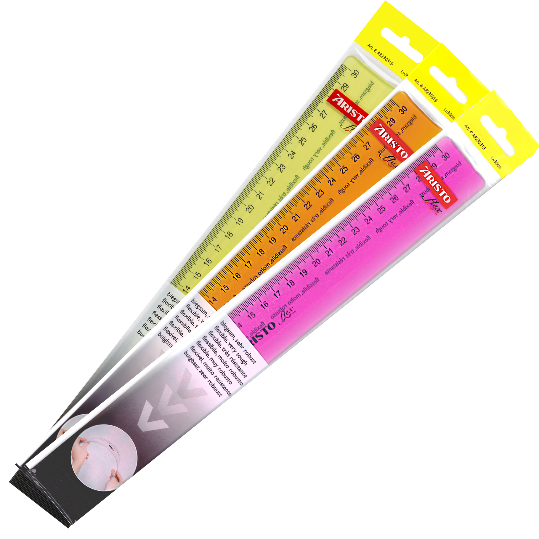 ARISTO pravítko FLEX 30 cm neon