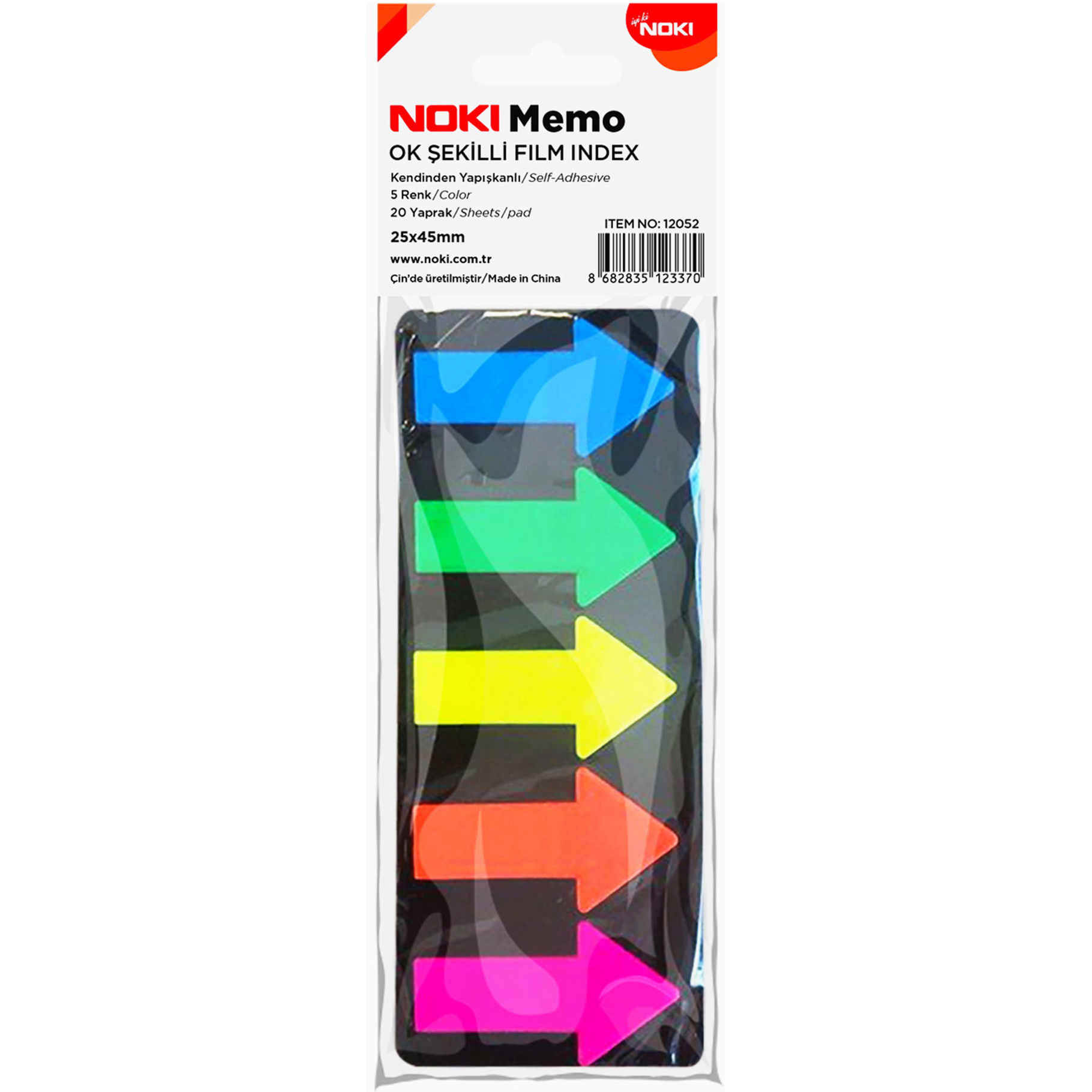 NOKI Bloček MEMO film index šipky 5 barev 20l