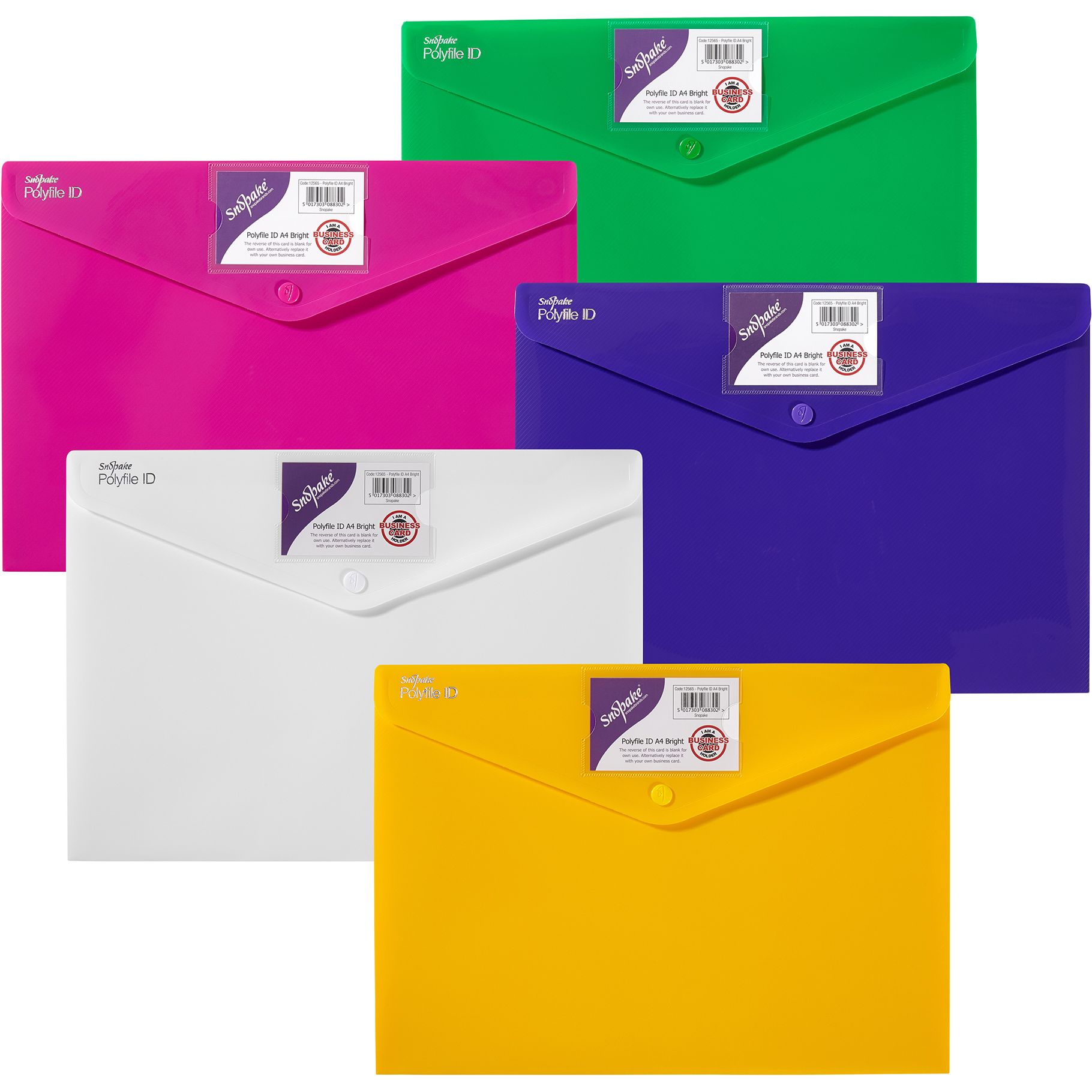 Fotografie SNOPAKE, Kapsa s drukem Polyfile ID, A4, mix barev