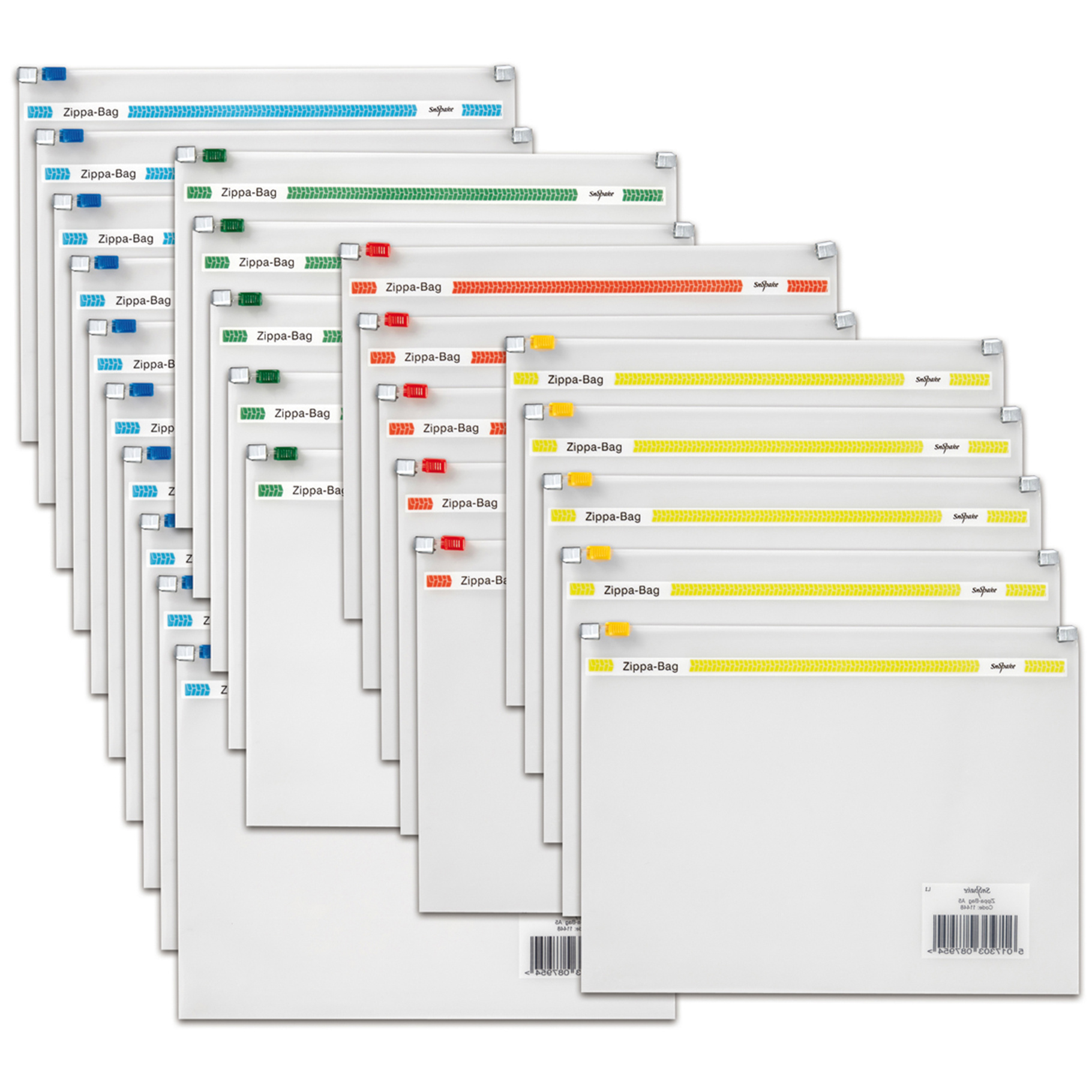 Fotografie SNOPAKE, Kapsa na zip Zippa-Bag, A5, mix barev