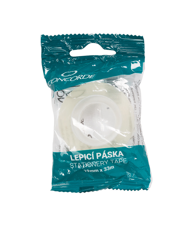 Lepicí páska CONCORDE 19mm x 33m, transparentní A64206