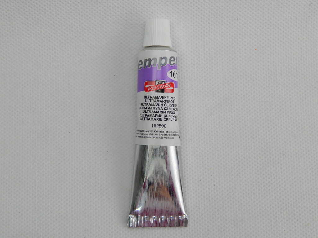 Temperová barva 16 ml ultramarin červený