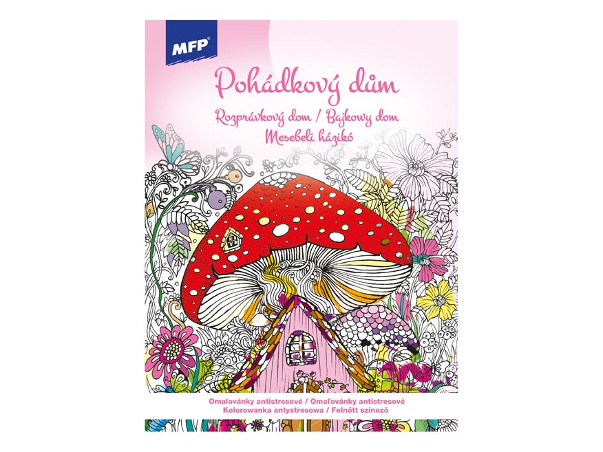 Fotografie Omalovánky antistresové Pohádkový dům 210x290mm/32s